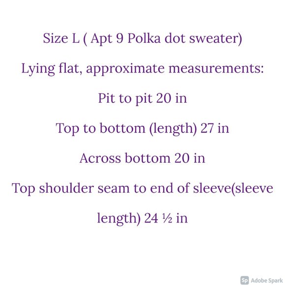 NWT Apt 9 sparkly polka dot sweater - Picture 14 of 15